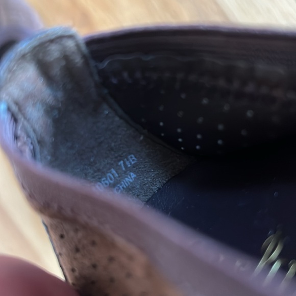 COLE HAAN Suede Brown Ballet Leather Flats, Size 7.5 - Picture 6 of 7